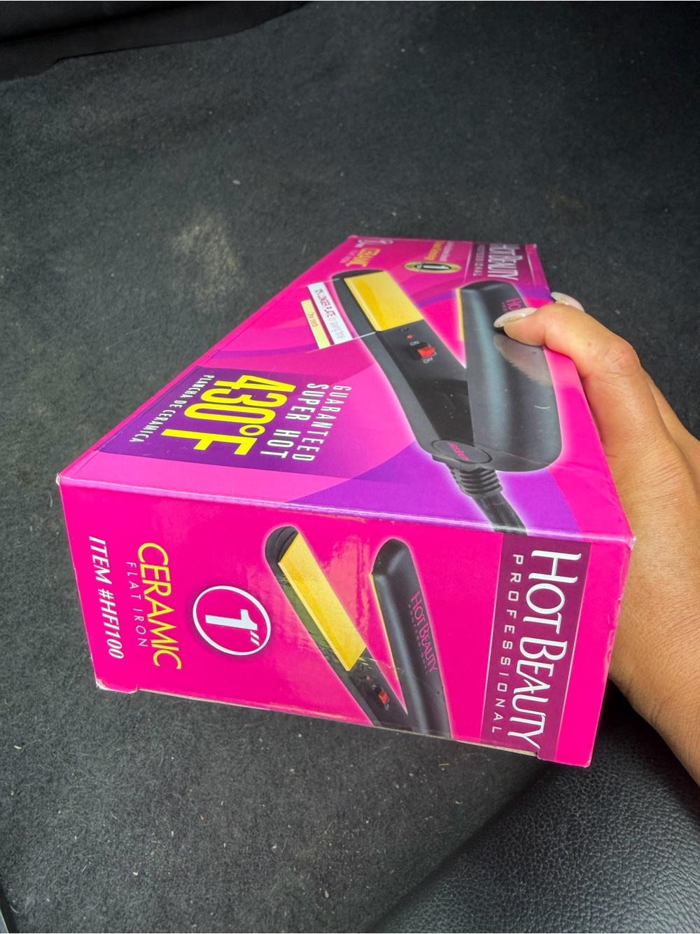 Professional 1" Ceramic Hair Flat Iron - Pink